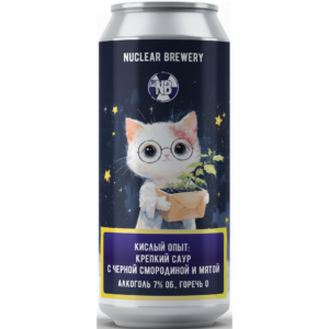 Nuclear Кислый опыт: чёрная смородина и мята (Nuclear Кислый опыт: Крепкий Sour Ale (Саур Эль Черная смородина,мята))